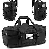 Gym Bag for Women & Men, 3 in 1 Carry on Travel Backpack with Wet Pocket, Anti-Theft Carry On Weekender Bag for Airplane, Workout Overnight Backpack for Travel, Black