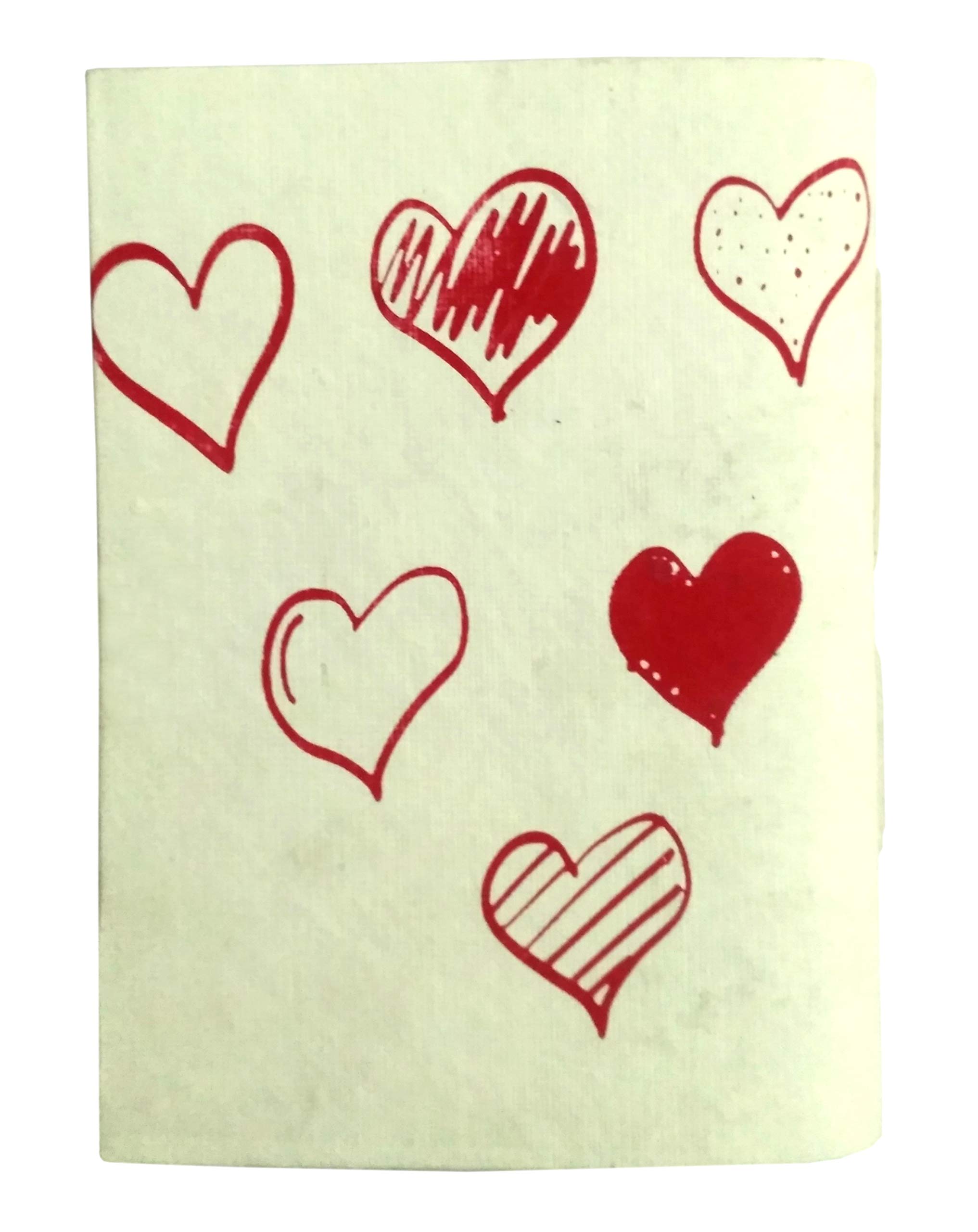 Purpledip Handmade Paper Journal 'Love Letters': Vintage Diary Notebook (12085)