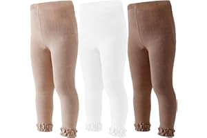 Mini angel Baby Leggings Toddler Footless Tights Girls Ruffle Leggings Kids Cotton Stockings Pants 1/2/3 Pack