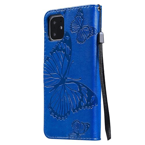 PU Leather Flip Cover Compatible with Samsung Galaxy S10e, Blue