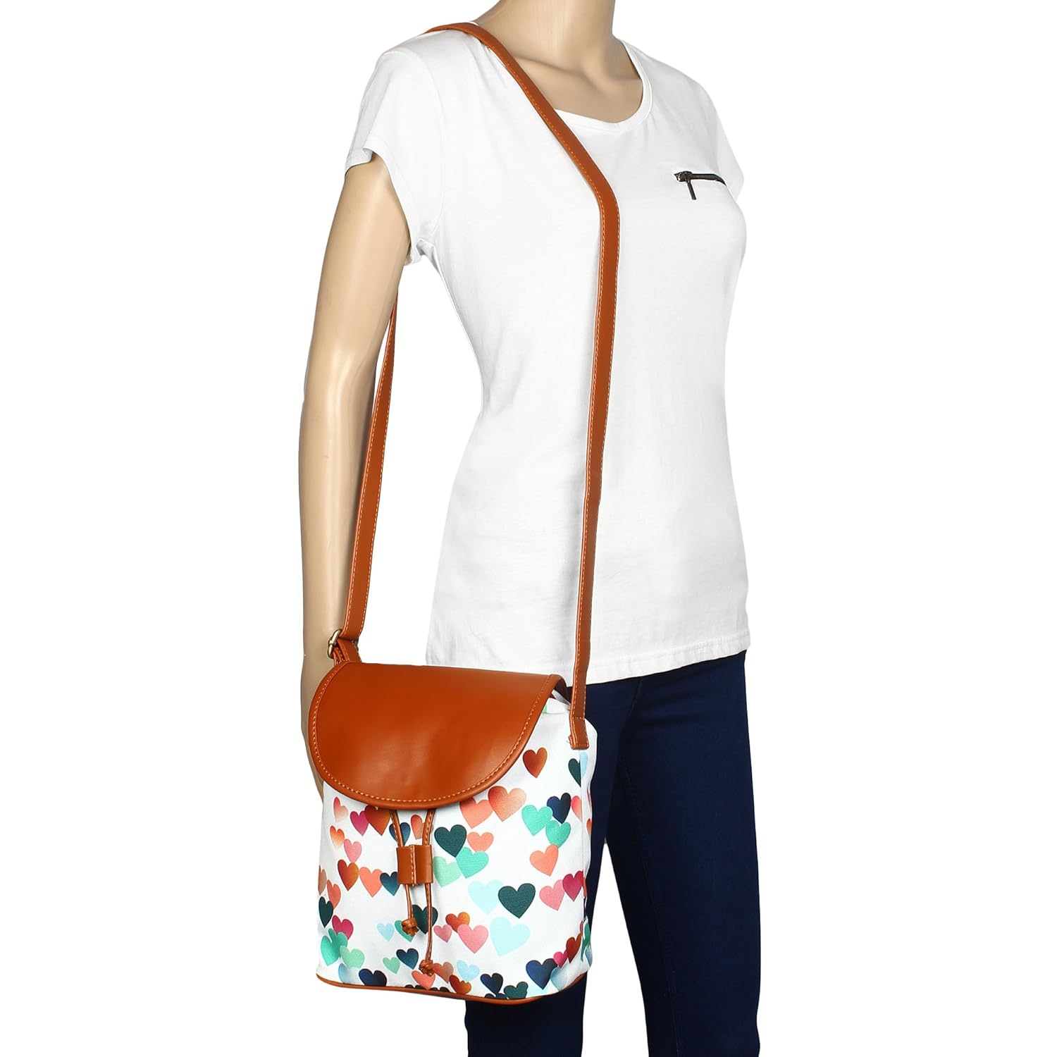 lychee bags girl's canvas sling bags (multicolour, lbhbcp93ht)