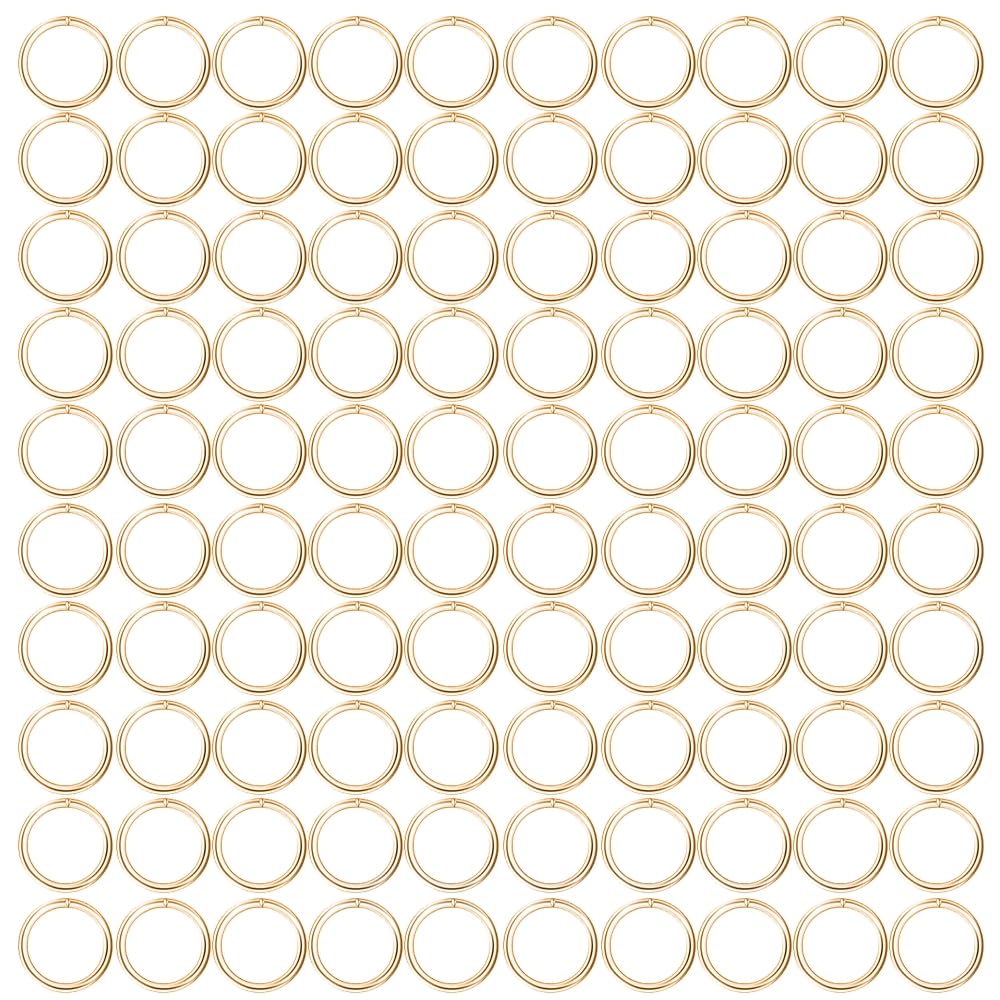 12mm Open Jump Rings, Metal Jewellery Making Findings Connector Rings, Gold