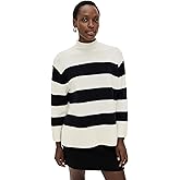 Vince Women's Oversized Striped Roll Neck Pullover