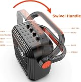 JYX Karaoke Machine 2 Wireless Mics Bluetooth Speaker Portable 5200mAh view 5