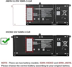 ANTIEE 53Wh H5CKD Laptop Battery for Dell Latitude