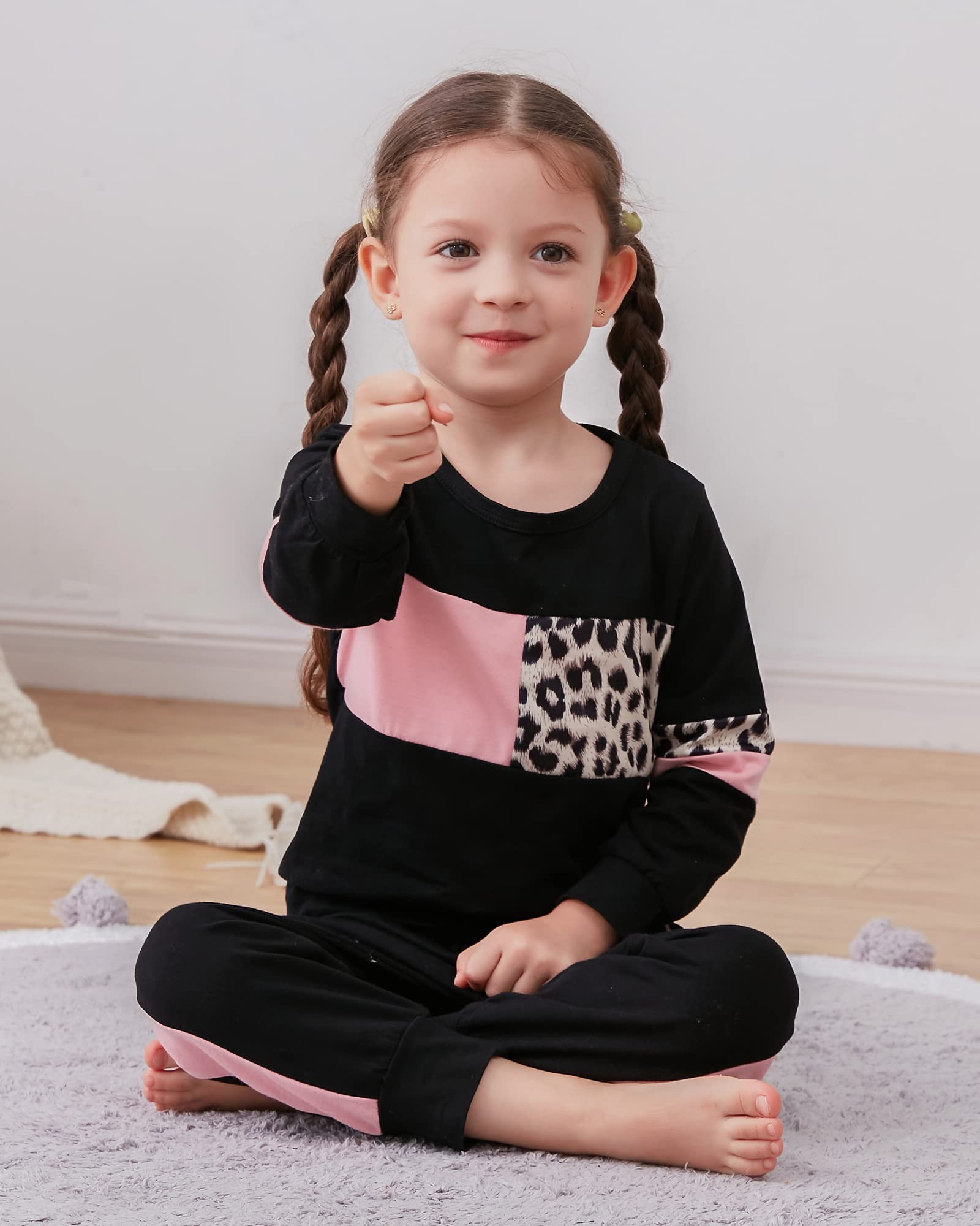 WESIDOM Baby Girl Clothes Sets, 2pcs Autumn Long Sleeve Clothes Outfits Toddler Girl Sweater Sets