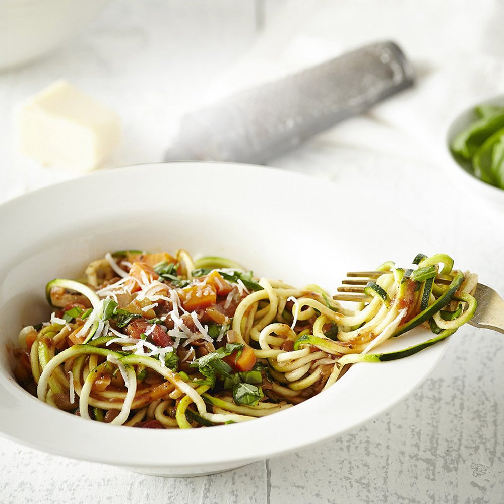 Spiralizer Vegetable Slicer-Spiral Vegetable Slicer and Cutter-Noodle Maker-Perfect for Low Carb and Vegetarian