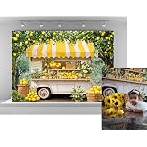 Kate 7x5ft Lemon Shop Backdrops for Photography | Fresh Hand Picked Lemon Background Fresh Lemonade Backgrounds Baby Gilrs Portrait Studio Backdrop