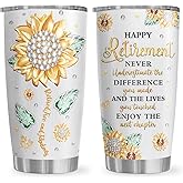 Biomlon Retirement Gift for Woman 2026 Tumbler 20oz, Happy Retirement Party Decorations, Retired/Going Away/Leaving Gifts for Women/Coworker/Friend/Teacher/Nurse
