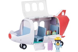 BLUEY Adventure Plane, Airplane Toys, Pilot Figure and Accessories