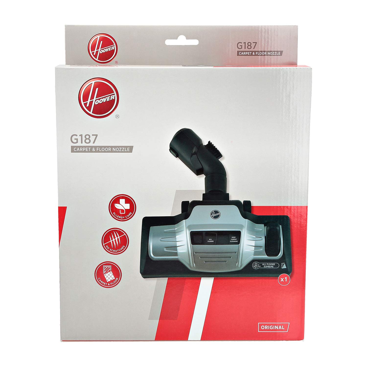 Hoover G187 Carpet & Floor Nozzle, Compatible with HPOWER700, Genuine Hoover Accessory