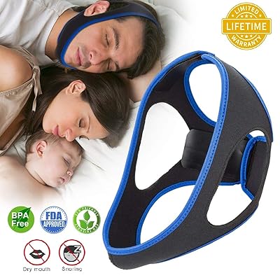 Anti Snoring Chin Straps,Ajustable Stop Snoring Solution Snore Reduction Sleep Aids,Anti Snoring Devices Snore Stopper Chin Straps for Men Women Snoring Sleeping Mouth Breathers