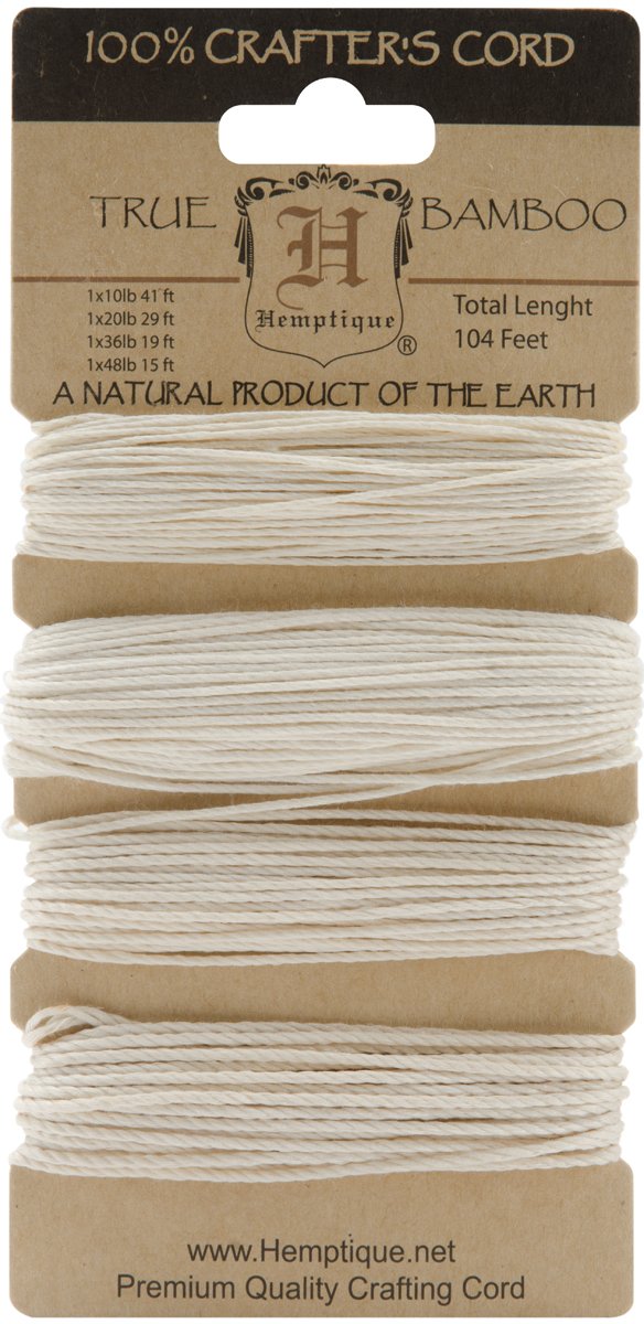 Hemptique Bamboo Cord Multi-Weight Natural, one Size