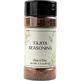 Olive &amp; Vine Red Fajita Seasoning, Bold Flavor, For Tacos &amp; Grilled Meats, Rich Tradition, Authentic Taste, For Global Recipes (3.2 Ounce)