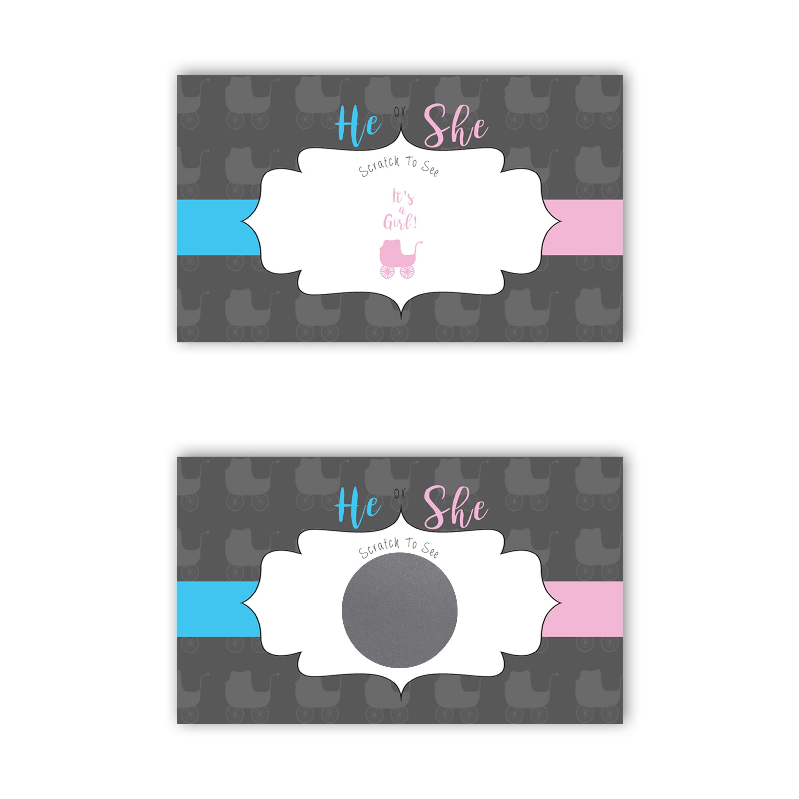Buy My Scratch Offs Its a Girl/Boy Baby Carriage Gender Reveal Party