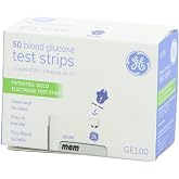 GE100 Blood Glucose Test Strips - 4/Boxes of 50 Strips = 200/Total Strips