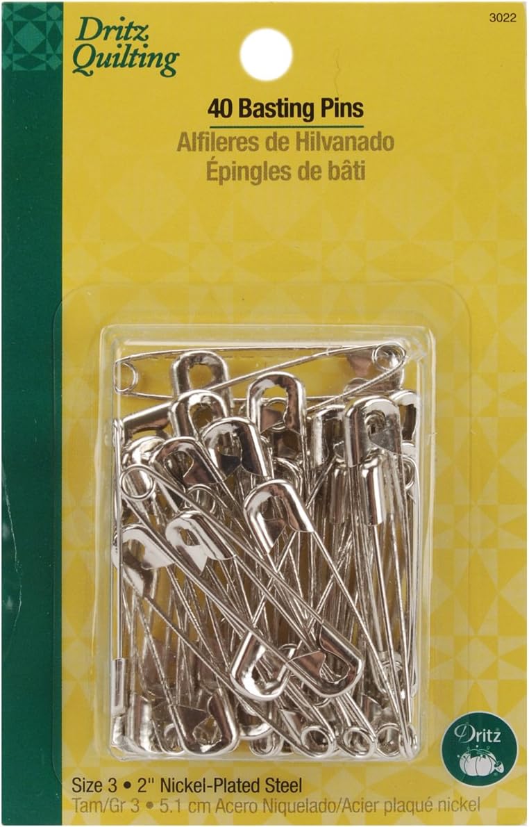 Dritz3022 Basting Safety Pins, Size 3 (40-Count)