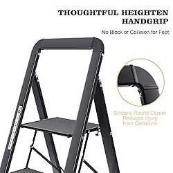 KINGRACK Aluminium 5 Step Ladder, Lightweight Step