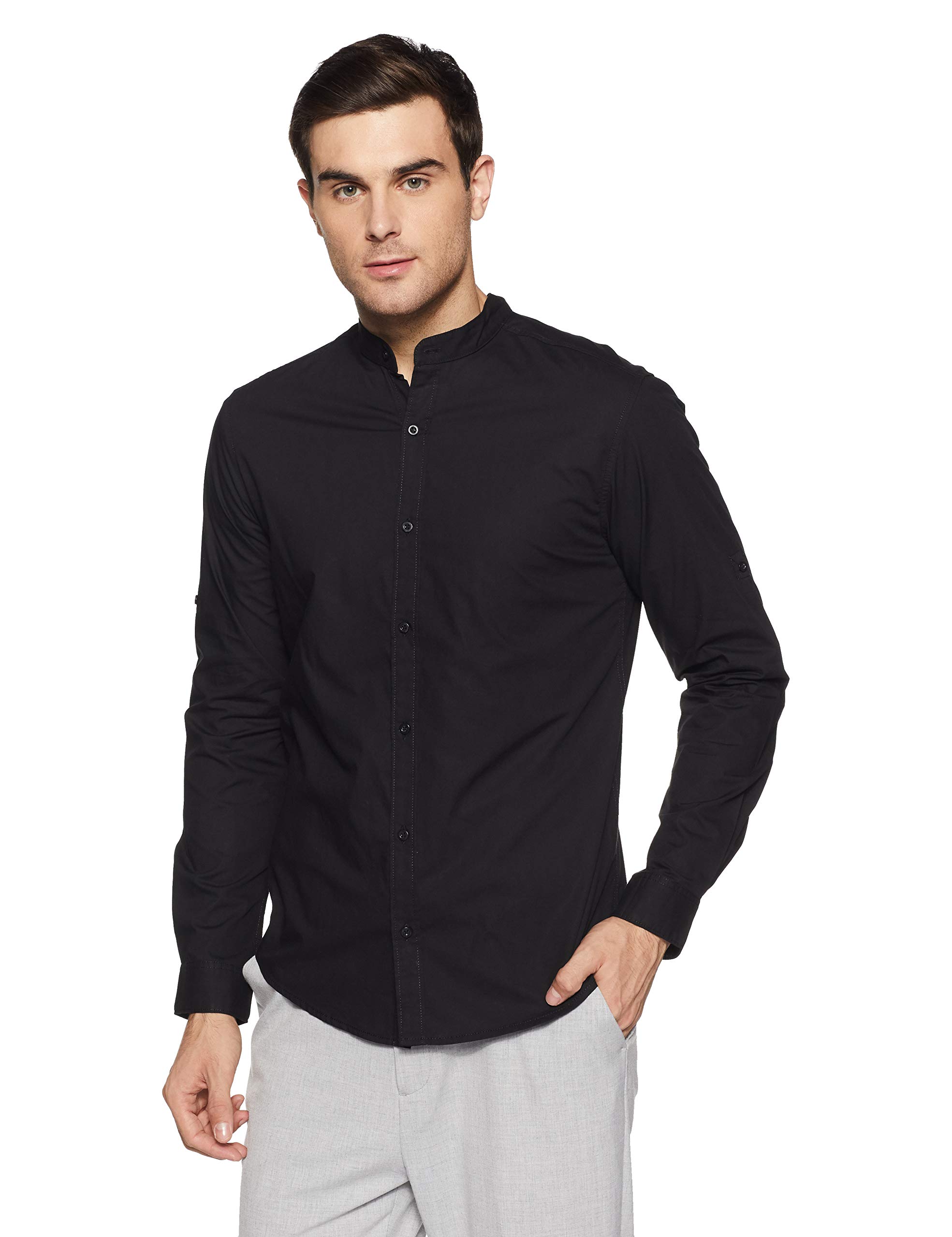 Solid Slim Fit Casual Shirt 