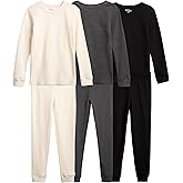 Galaxy by Harvic Boys Thermal Underwear Set - 6 Piece Waffle Knit Set Thermal Base Layer Long Johns Top and Bottom (2T-16)