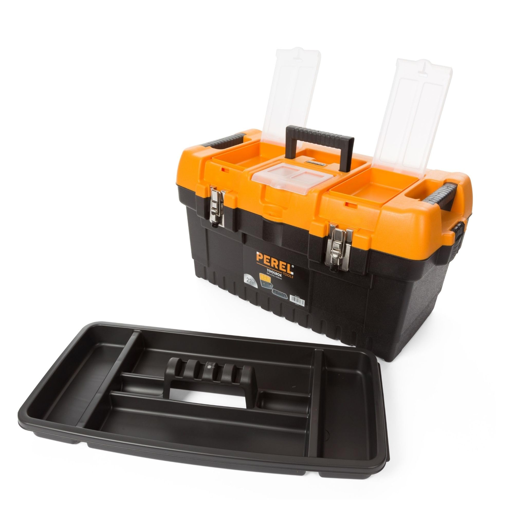 Perel OM22M 22-Inch Toolbox with Metal Latches
