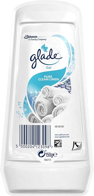 Glade Clean Linen Gel Air Freshener 16 x Refill Home Office Any Room
