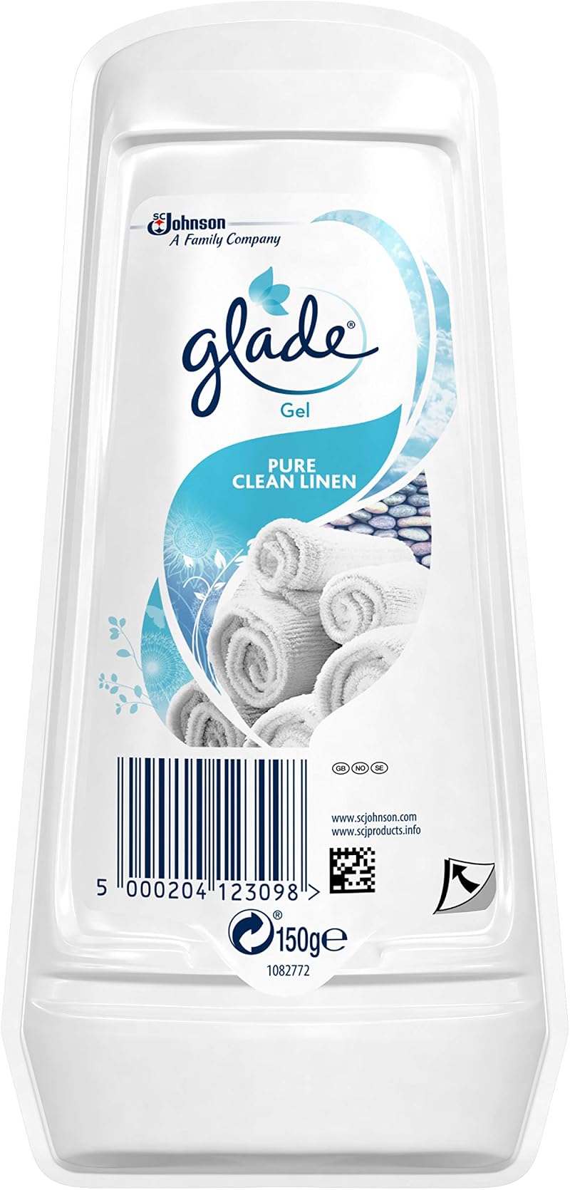 Glade Clean Linen Gel Air Freshener 16 x Refill Home Office Any Room