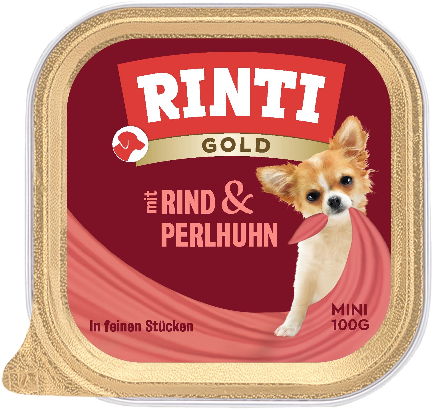 Rinti Gold Mini Beef & Guinea Fowl 16-Pack (16 x 100 g)