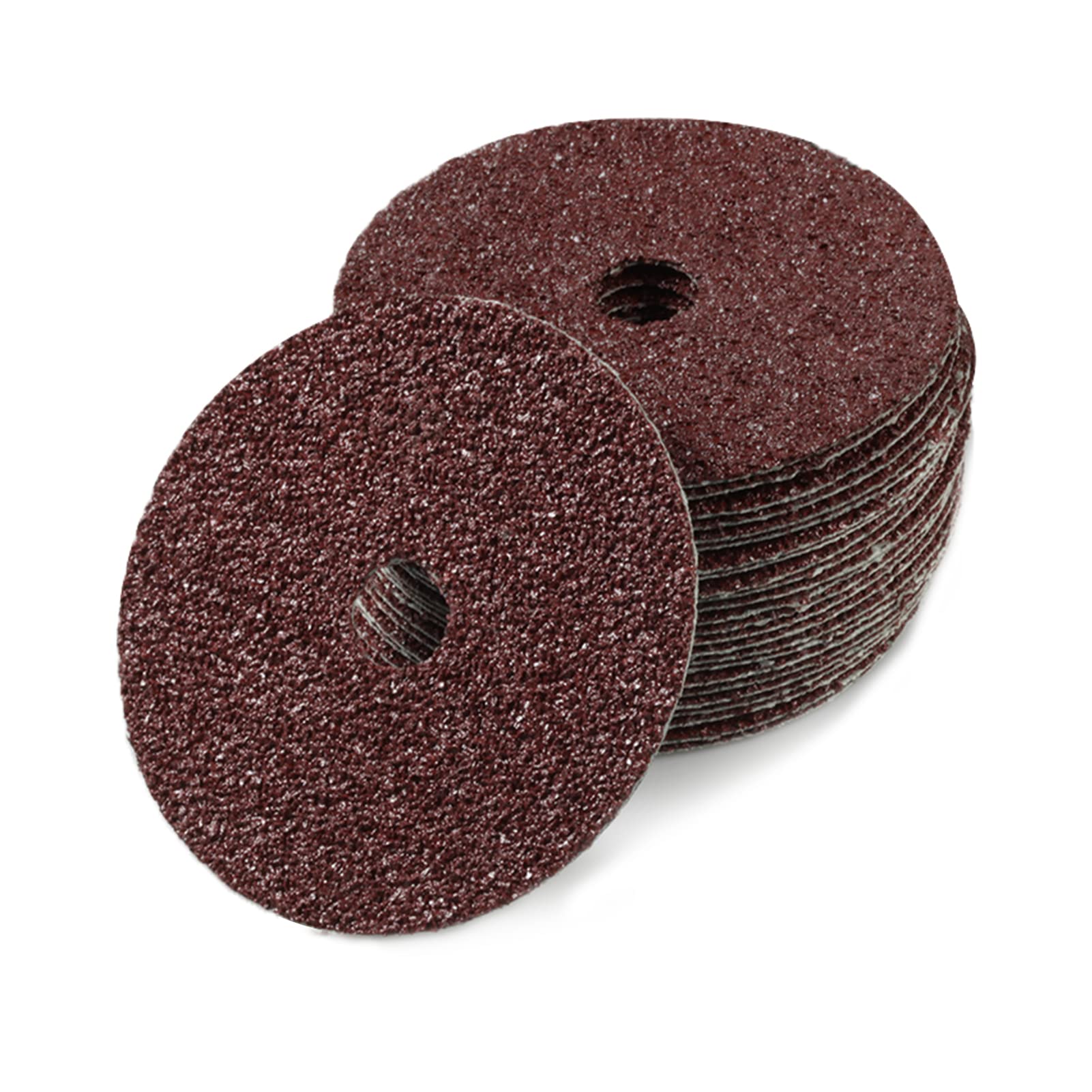 LEONTOOL Aluminum Oxide Resin Fiber 25pcs 4-Inch Resin Fiber Sanding Discs Center Hole 16 Grit Sanding Disc for Angle Grinders