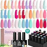 Beetles Gel Polish 20Pcs Pastel Macaron Collection with Top Coat Set 5ml Mini view 9