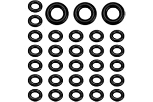 DAIRRR FUUU 30 PCS O-Ring Seals 335362 0335362 for Johnson/Evinrude 90-175hp 60 Degree Carbureted Motors, O Rings Seal Set for Fuel Manifold to Prevent Fuel Leaks, Black