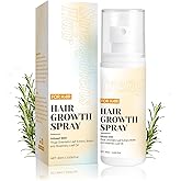 Rosemary Essential Oil and Biotin Hair Growth Spray - Promotes Hair Growth, Reduces Breakage, Helps Prevent Thinning & Loss, Repairs Damage, Non-Greasy Formula for Scalp, 60ml Bottle