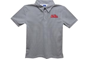 Vive La Fete Polo Shirts for Boys 100% Polyester - Embroidered Stripes Short Sleeve Polo Boys Shirt