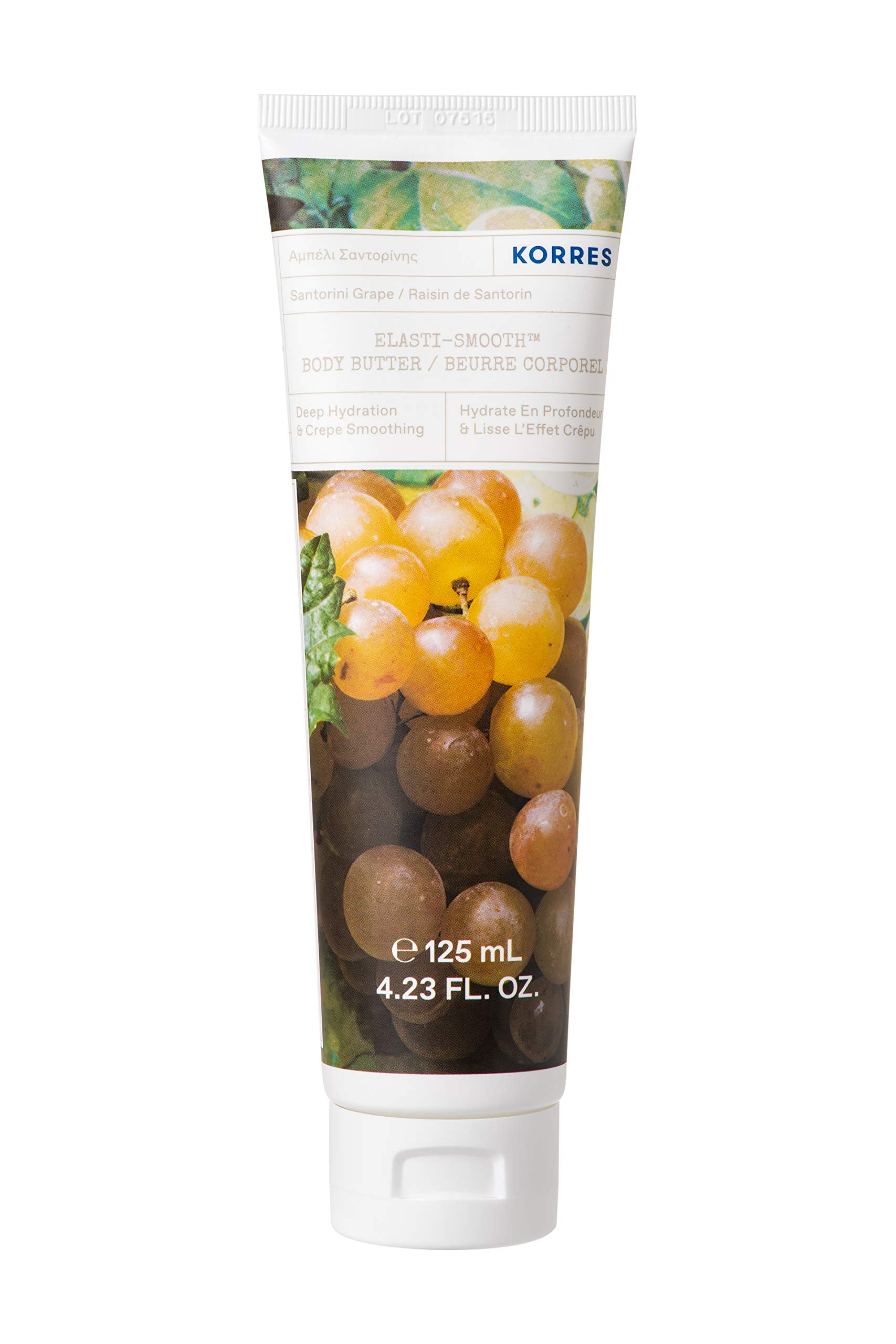 KORRES ELASTI-SMOOTH SANTORINI GRAPE BODY BUTTER 125ML