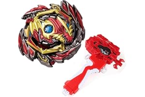 mlywd Gyro Battling Tops Burst SuperKing, Gyro Launcher and Grip Battle Game Set Right Spin DB Layer System Gyro Toys Set Gifts for Kids Children Boys, B-145