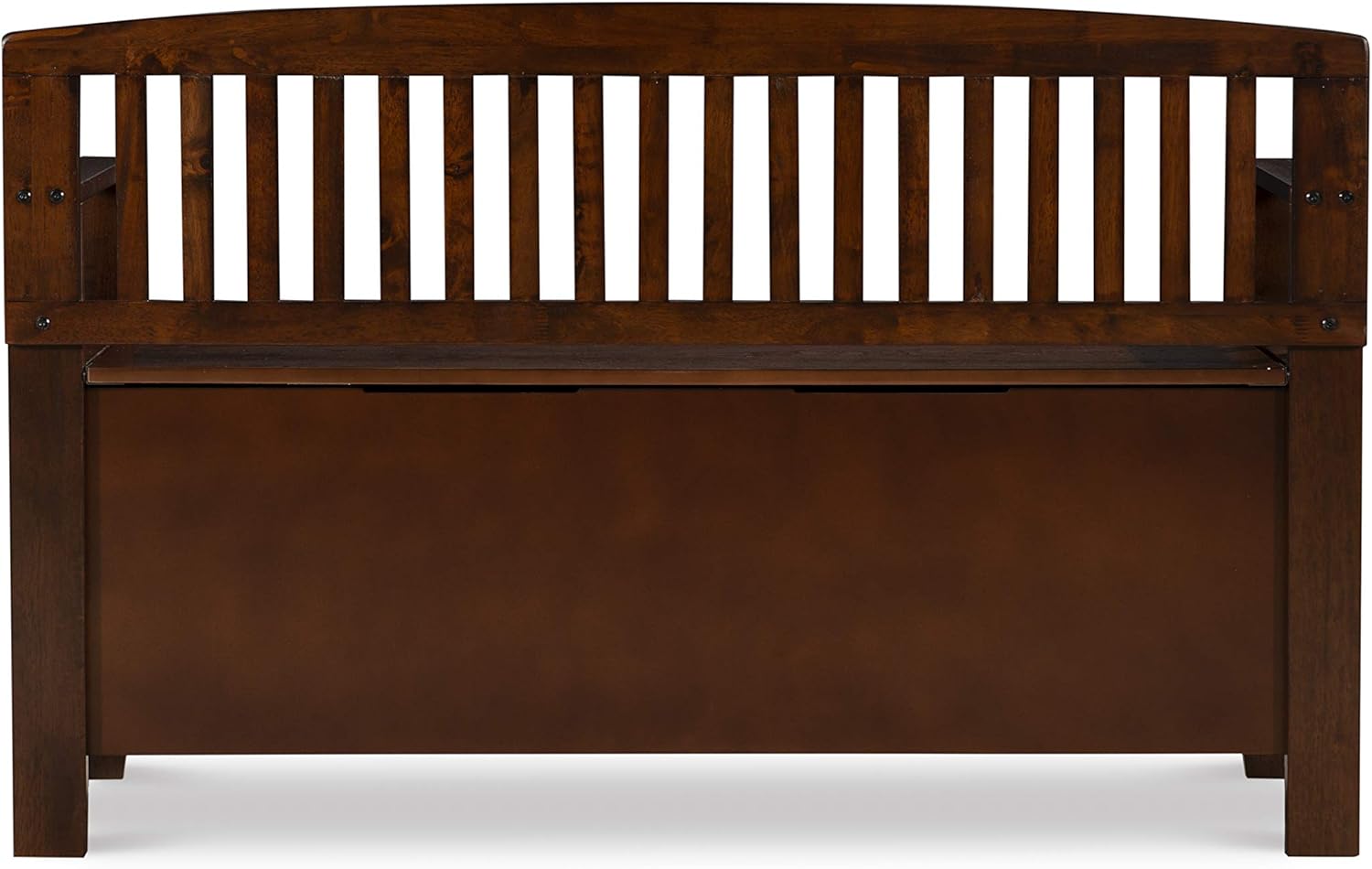Linon Home Dcor Linon Home Decor Cynthia Storage Bench, 50"w x 17.25"d x 32"h, Walnut: Kitchen & Dining