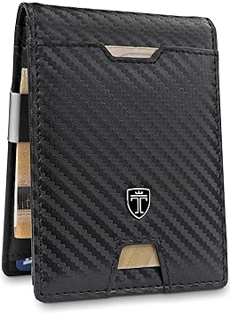 TRAVANDO Geldbeutel Männer mit Geldklammer Zurich Slim Portemonnaie Wallet Portmonaise Herren Geldtasche klein RFID Schutz Kr