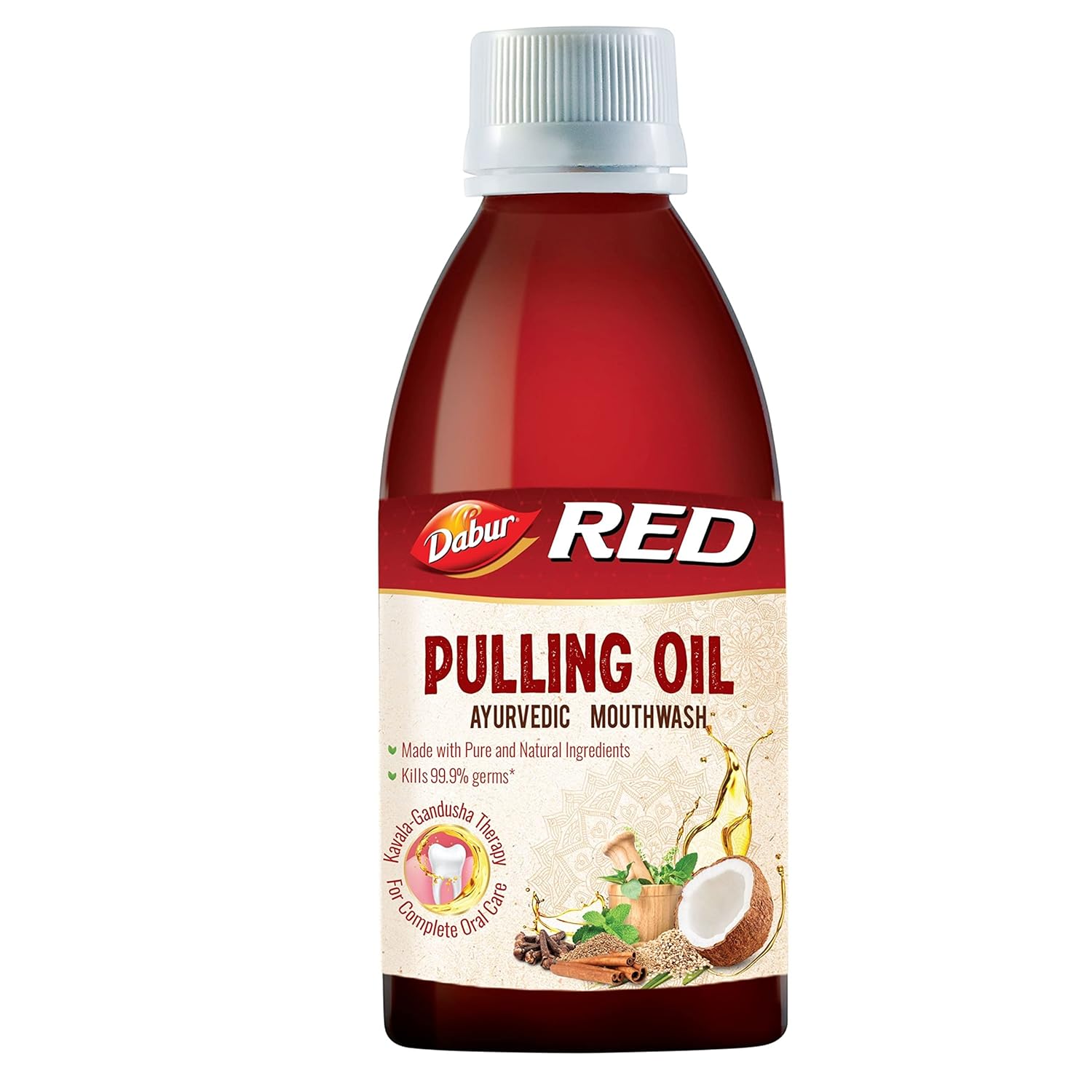 Buy Dabur Red Pulling Oil Ayurvedic Mouthwash Kavala Gandusha Therapy Oral Detox for Teeth