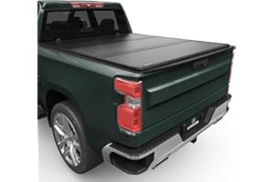 AUTOSAVER88 FRP Truck Bed Tonneau Cover Hard Tri-fold Fits for Chevy Silverado/GMC Sierra 1500 New Body Style 2007-2025 5.8ft Bed