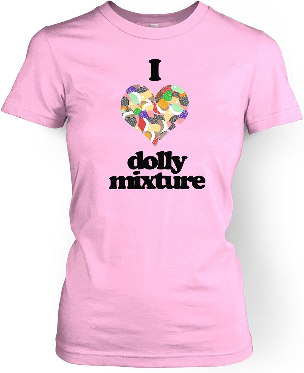 I Heart Dolly Mixture Womens Tshirt Amazon.co.uk Clothing