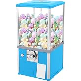 25 Cents Coin Operated Vending Machine, Commercial Gumball Machine, Toy Capsule, Big Candy Vending Machine, Dispenser Prize Machine, Candy Machine Dispenser for 4.5-5.0cmGadget Retail Store (Blue)