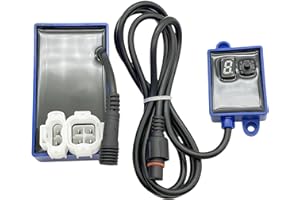 GALLOPINGKNIGHT 6 Pin Racing AC CDI Box Motorcycle Ignition Control Unit For GY6 50 125 150 200 250cc Scooter Moped ATV with 1M Long Wire 9-Stage Digitally Adjustable