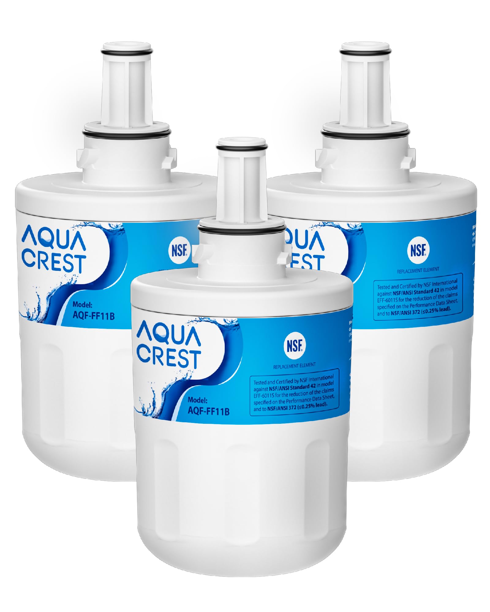AQUA CREST DA29-00003G Fridge Water Filter, Compatible with Samsung® Aqua Pure Plus DA29-00003G, DA29-00003B DA97-06317A DA61-00159A, HAFCU1/XAA, HAFIN2/EXP, WF289 (3)