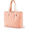 BAGSMART Tote Bag for Women with Zipper, Gym Tote with Compartments, Work Tote Nurse Dance Yoga Bag for Sport, Travel