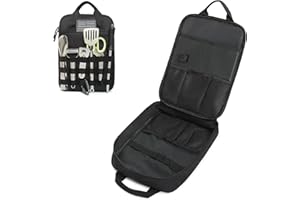 Lemubeane Tactical Camp Kitchen Organizer Camping Cooking Utensils Bag for BBQ, Picnic, Travel & Hiking (Bag Only)
