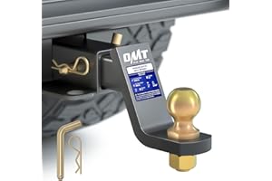 Orion Motor Tech Trailer Hitch Ball Mount, Heavy-Duty Tow Hitch for 2" Receiver with 2" Ball 4" Drop 8000 lb. Towing Capacity