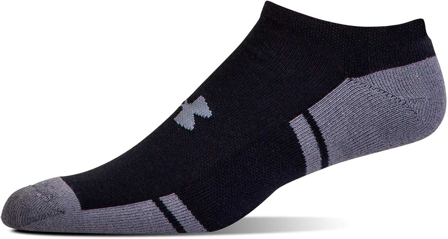 Under Armour Adult Resistor 3.0 No Show Socks, 6-Pairs: Clothing