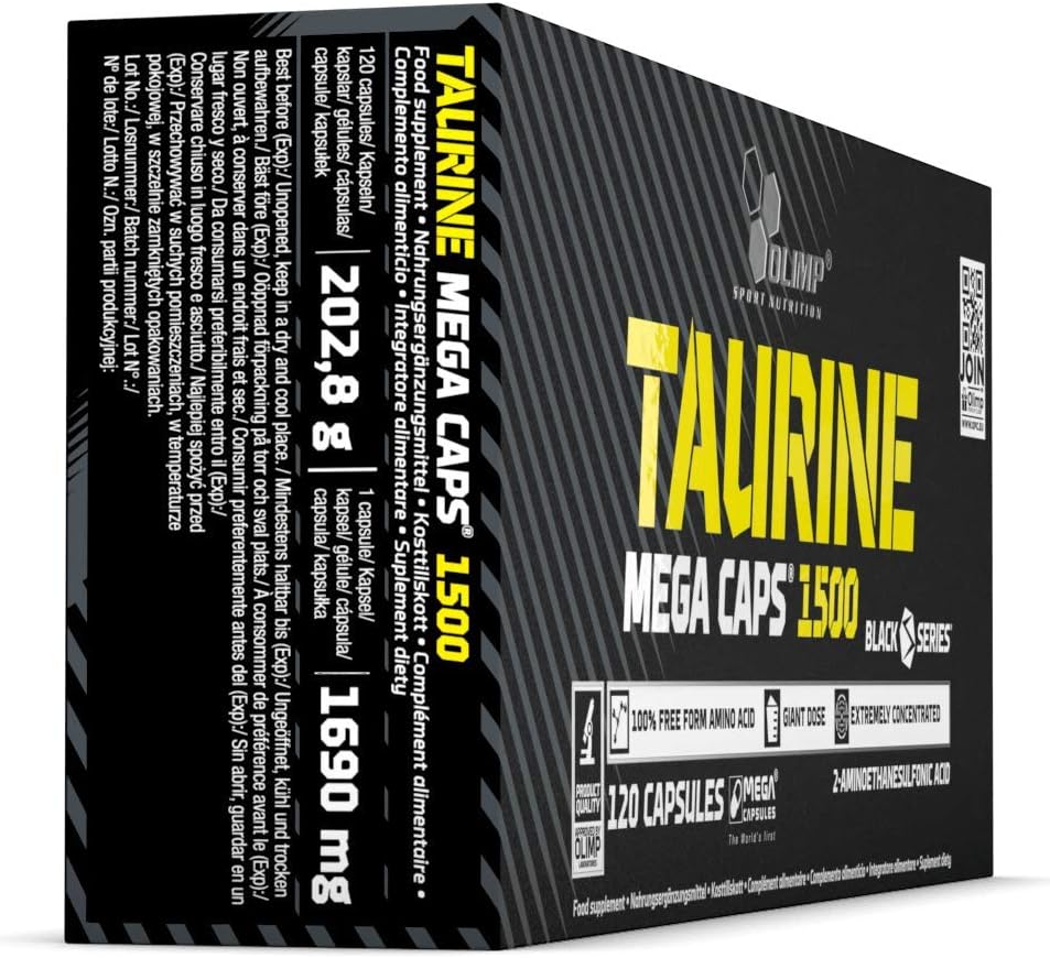 OLIMP SPORT NUTRITION Olimp Labs Taurine Capsules, 1500 mg, Pack of 120 Mega Capsules, 120 count (Pack of 1) - Image 4