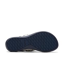 Clarks Women's Casual Sandal, Navy Multi, 7.5 Wide