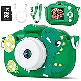 Kids Camera Boys Toys for 3 4 5 6 7 8 9 Years Old Boys, 48MP Dual Lens Kids Digital Camera Christmas Birthday Gifts, 1080P HD Video Selfie Toddler Camera with 32G SD Card